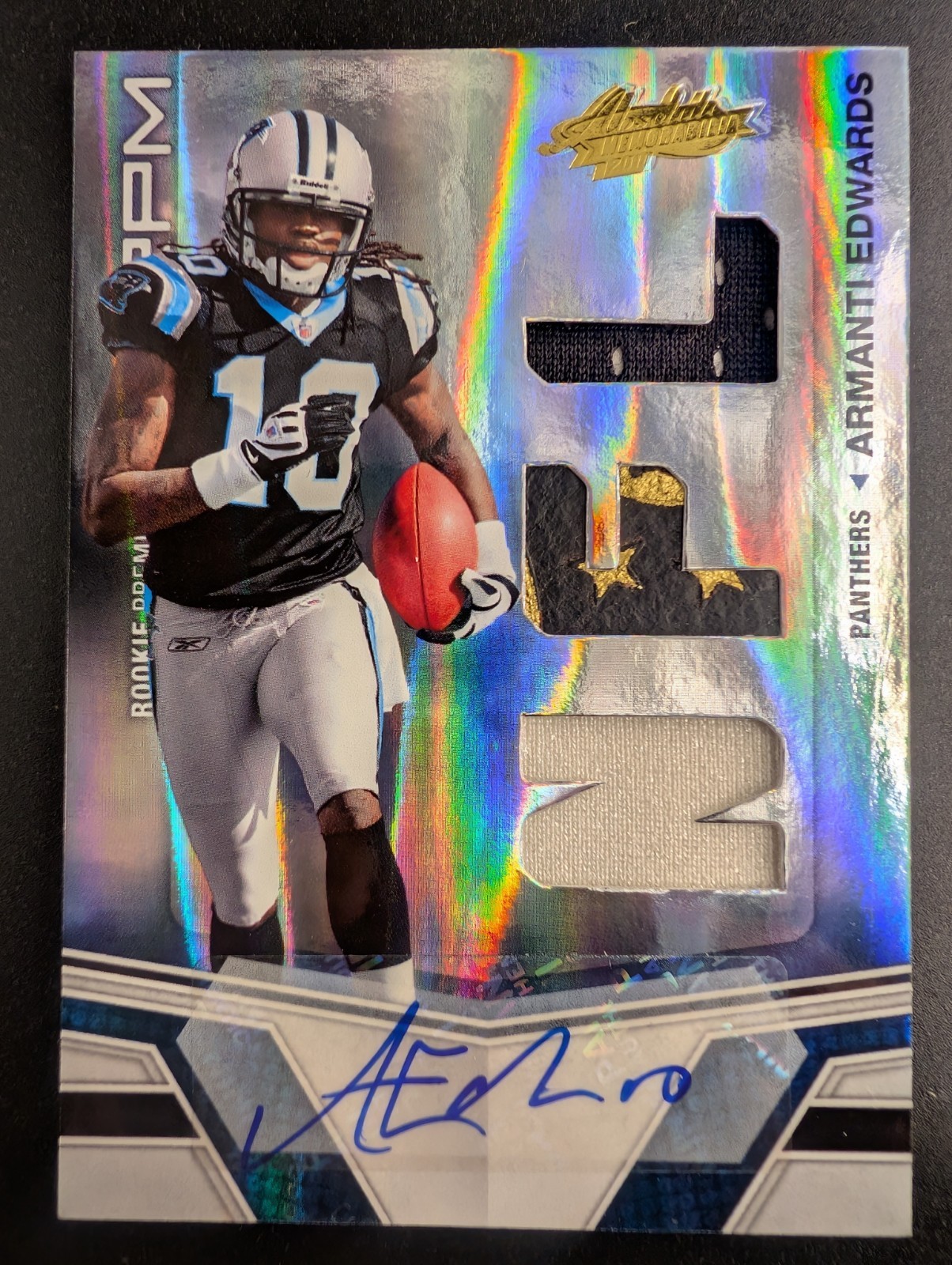 Armanti Edwards Panini Absolute Memorabilia #205 Autograph
