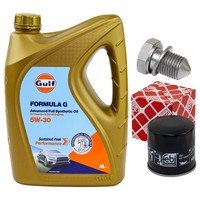 MotoröL Filter Set 5W-30 4 Liter + ÖLablassschraube FüR Audi Seat Skoda VW Polo