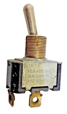 Parker On/Off Toggle Switch 2-Pin, 3/4HP, 10 Amp, 120-240Vac w/Screws