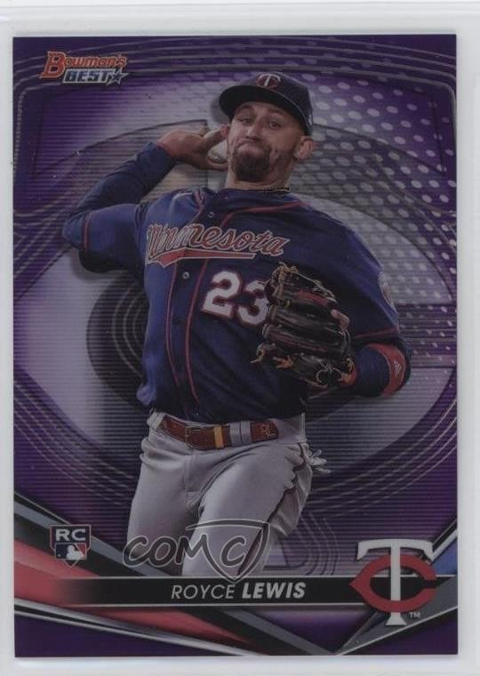 2022 Bowman's Best Purple Refractor 211/250 Royce Lewis #65 4f5