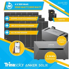 Speicher Balkonkraftwerk 2000 Watt Anker Solarbank 2 Pro 3,2 kWh …