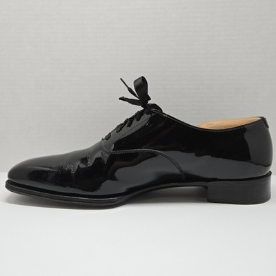 Kingsman Dress Shoes- Patent leather Kingsman George Cleverley X Mr Porter Patent Leather Oxford  main image 4