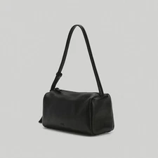 FACADE PATTERN Vintage Cabin Bag Black / Korean Designer Shoulder Bag