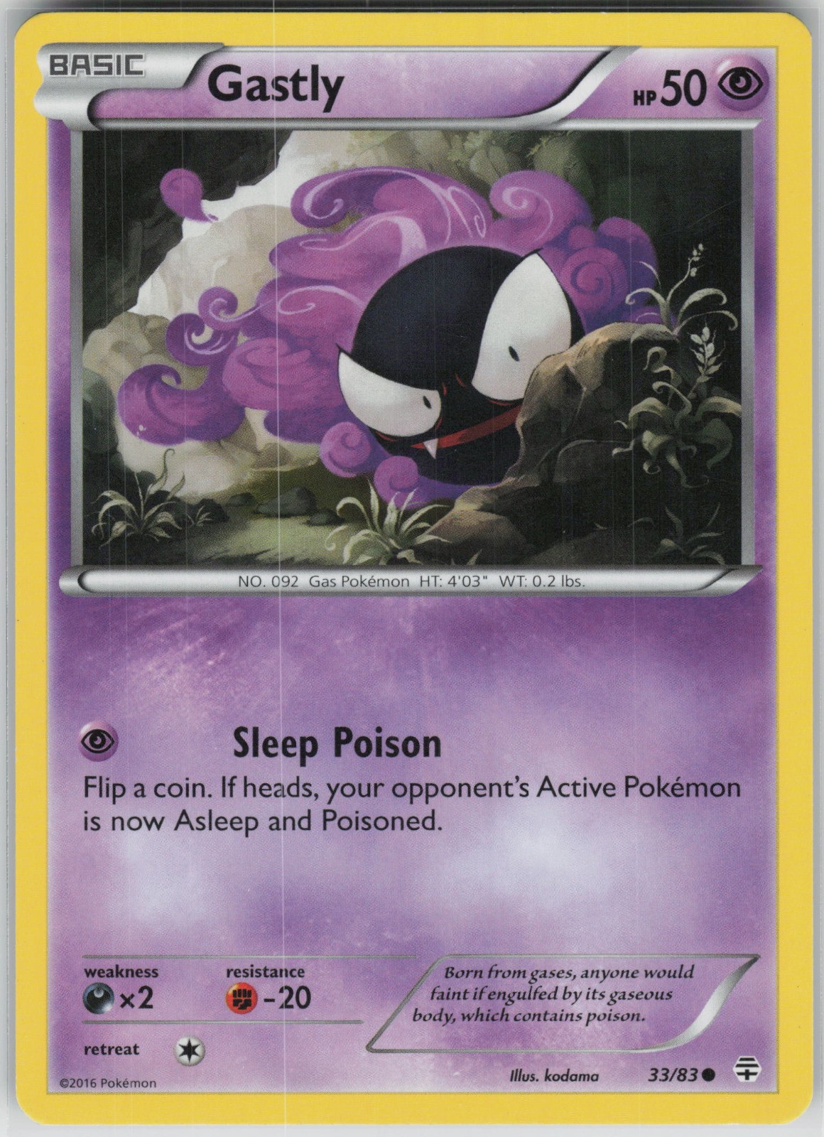 Gastly Common Generations 33/83 LP