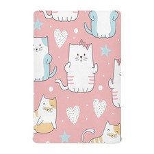 Cute Cat Crib Sheets Stretchy Portable Sheets for Baby Toddler Breathable Sof...