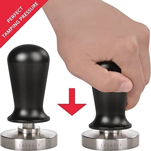 LuxHaus Espresso Tamper - 53mm Calibrated Coffee Tamper With Spring Loaded