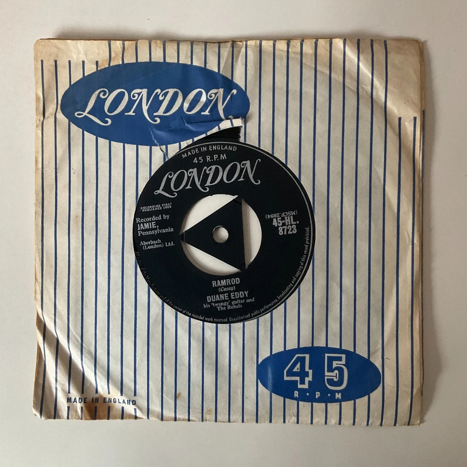 Duane Eddy - Ramrod - 7" Vinyl Single [EX] 1958 London 45-HL 8723 2C/2C UK Press - Image 2 of 4