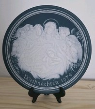 Vntg Villeroy and Boch Mettlach Christmas Plate 1979 Weihnachten Maria Mit Kind