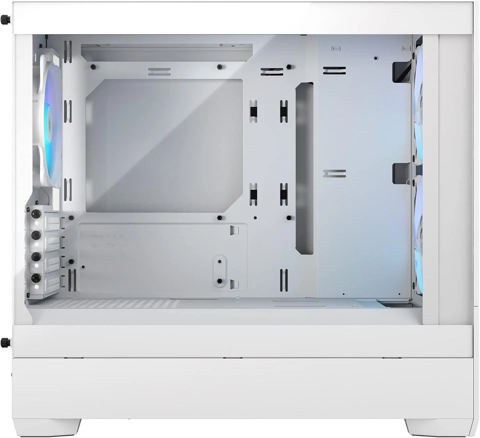 Fractal Design Pop Mini Air RGB White Core - Tempered Glass Clear Tint - Honeyco - Image 2 of 4