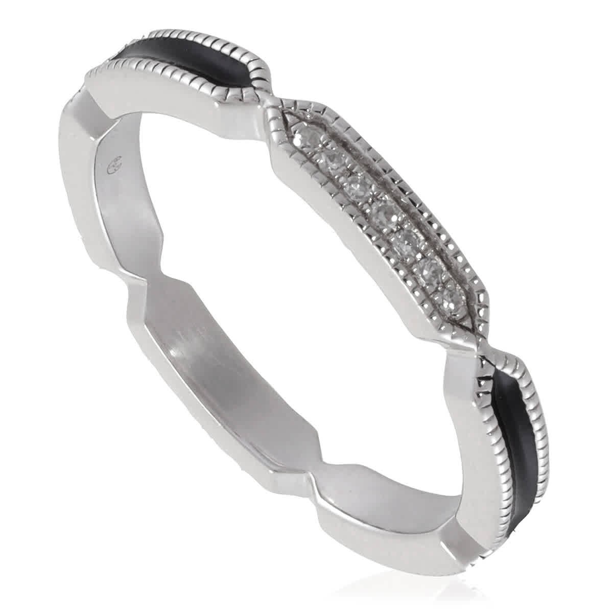 Женское серебряное черное кольцо Diamanti Per Tutti с вибрацией черного цвета 17490₽