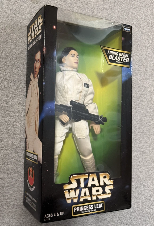 Star Wars Action Collection Princess Leia Hoth Gear 12" Action Figure 1998 New - Image 3 of 4