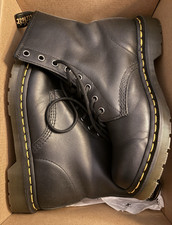 Dr. Martens 1460 W Womens Black Nappa Leather Lace-Up Ankle Boots US 9 UK 7