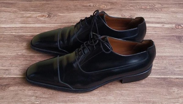 Men Bally Heels Black Leather 43 #5KNH