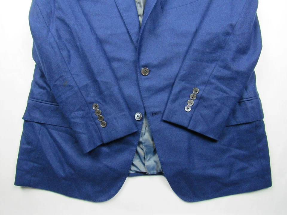 Blazer Hickey Freeman a medida a mano Loro Piana cachemir puro 2 Btn 42 S Foto 4 de 4