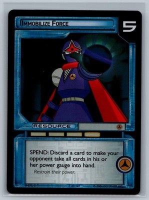 MegaMan NT Warrior TCG Immobilize Force #3 UR 102 Foil CCG Mega Man Grave