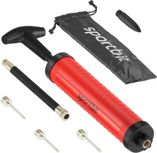 SPORTBIT Ballpump for Sports Balls - Basketball Pump Sport - Red 