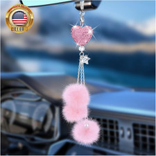 Bling Car Hanging Ornament, Bling Car Mirror Hanging Accessories for Women        