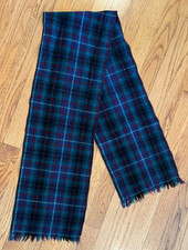 Vintage Woolrich Wool Plaid Scarf 56" x 9.5"
