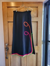 Vintage 60'/70's Unlabeled Neon Applique Maxi Shirt Women's