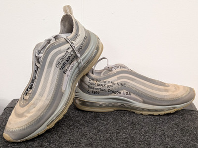 Herren Nike Off-White x Air Max 97 Menta AJ4585-101 Größe UK 8,5, EUR 43, US 9,5