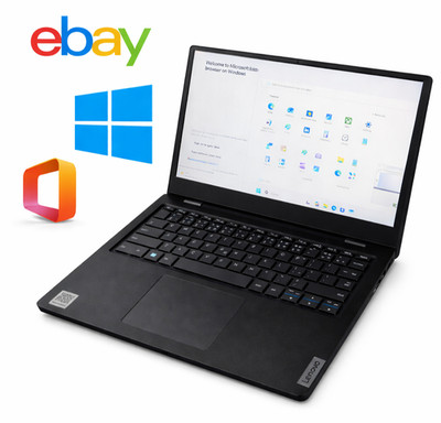 Lenovo 14 HD Laptop mit Full Lifetime Microsoft Office Windows 11 Pro 64GB 4GB