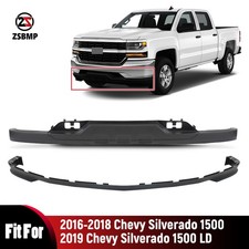 2016-2018 Chevy Silverado 1500 Front Bumper Valance W Tow Hooks Air Deflector