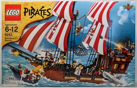 LEGO Pirates 6243 Brickbeard's Bounty Pirate Ship / New Sealed / 100% Authentic