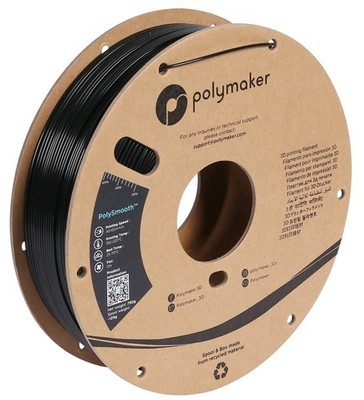 Polymaker PolySmooth PVB Filament 1.75mm Black Filament, 750g Cardboard Spool...