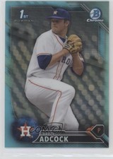 2016 Bowman Draft Chrome Picks Sky Blue Refractor Brett Adcock #BDC-49 0c6
