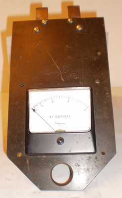 Vintage Custom Simpson AM Antenna 5 AMP Portable Base Current RF Meter Model 39