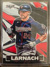 2021 Topps Fire Trevor Larnach 137 Rookie Card. rookie card picture