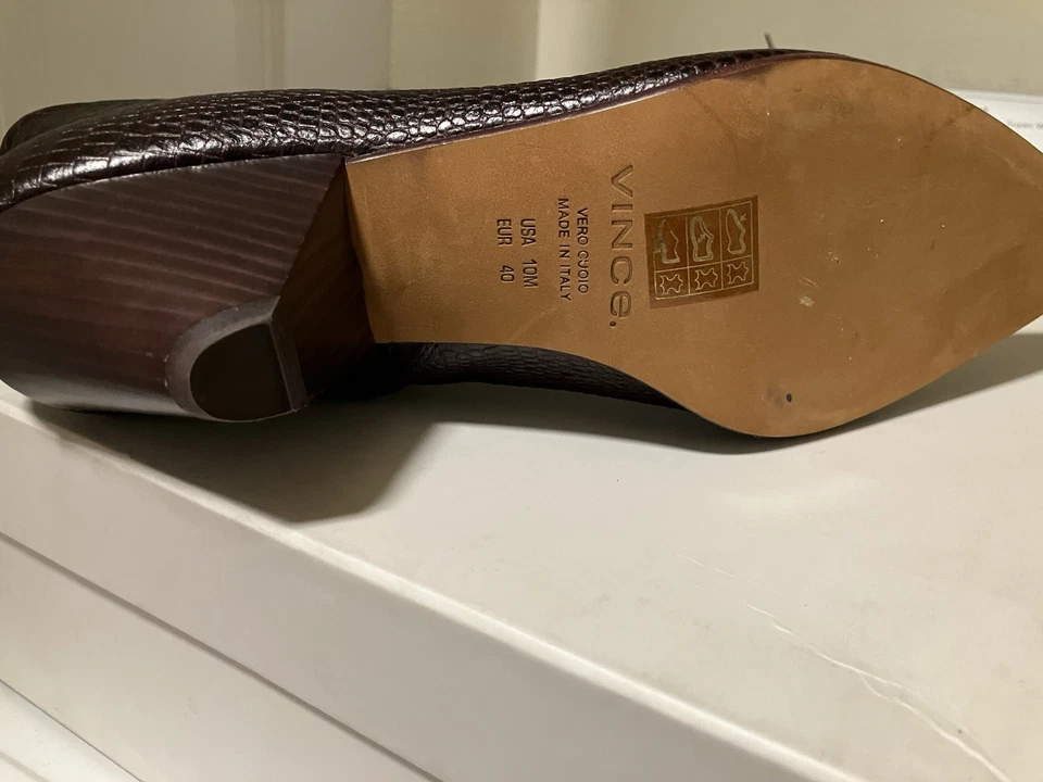 Vince Mujer Vero Cuoio Botines Nuevos $395 Foto 4 de 4