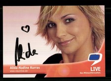 Alida Nadine Kurras 9 Live Autogrammkarte Original Signiert # BC 232132