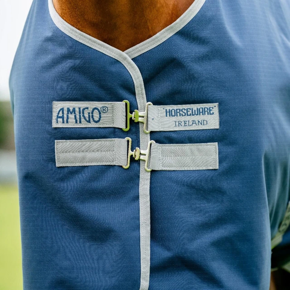 Horseware Ireland Navy/Titanium Grey 145 cm Weidedecke 100g Amigo Ripstop 900D - Bild 3 von 4
