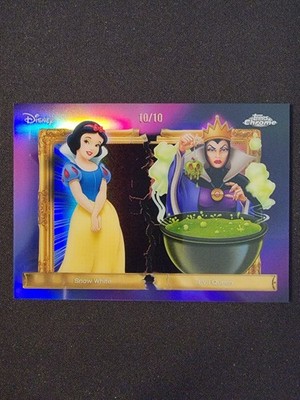 2026 Topps Disney Neon Family First Rivals Snow White & Evil Queen 10/10 - OMEGA