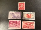 5-US Stamp Collection. MNH. Air Mail #C23, C38, C40, C42, & C45.. 5c, 6c, & 10c.