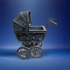 DOLL CARRIAGE   Antique PRAM Buggy VICTORIAN Stroller FA WHITNEY 