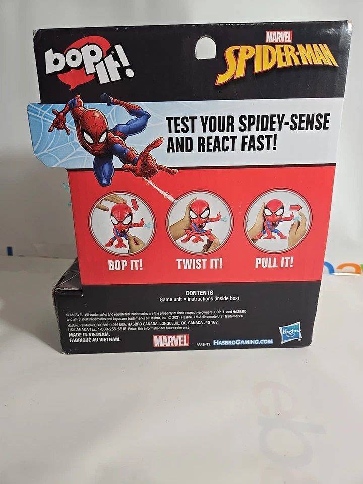 Marvel Spiderman ¡BOP IT! Spider-Man BopIt! Juego Hasbro Foto 4 de 4