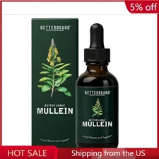 Betterbrand Mullein Drops for Lungs–Mullein Leaf Extract with Chlorophyll Liquid