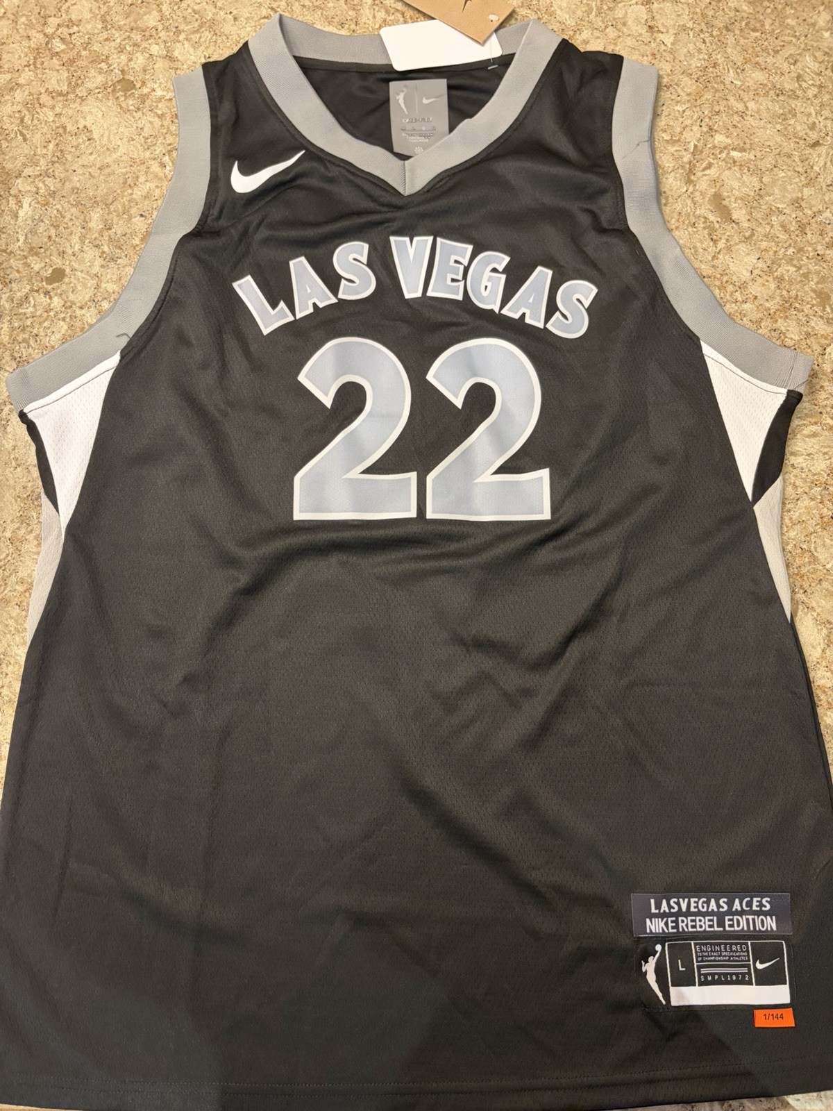 A’ja Wilson Signed Jersey PSA/DNA Las Vegas Aces Autographed view 3