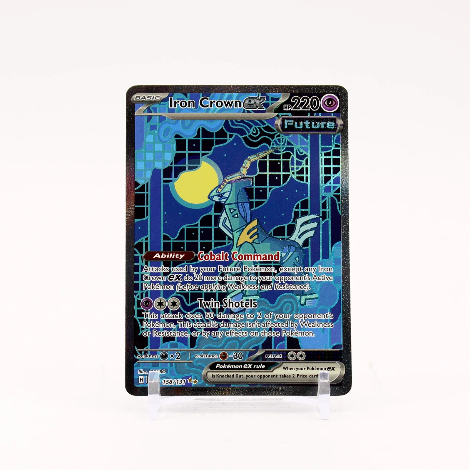 Iron Crown ex - 158/131 Prismatic Evolutions Special Illustration Pokemon NM/LP