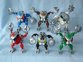 2003 Lego Bionicle BOHROK KAL (8573 - 8578) Complete with Canisters & Manuals