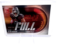 2025 Donruss Elite Bijan Robinson FULL THROTTLE 242/799 Atlanta Falcons #22