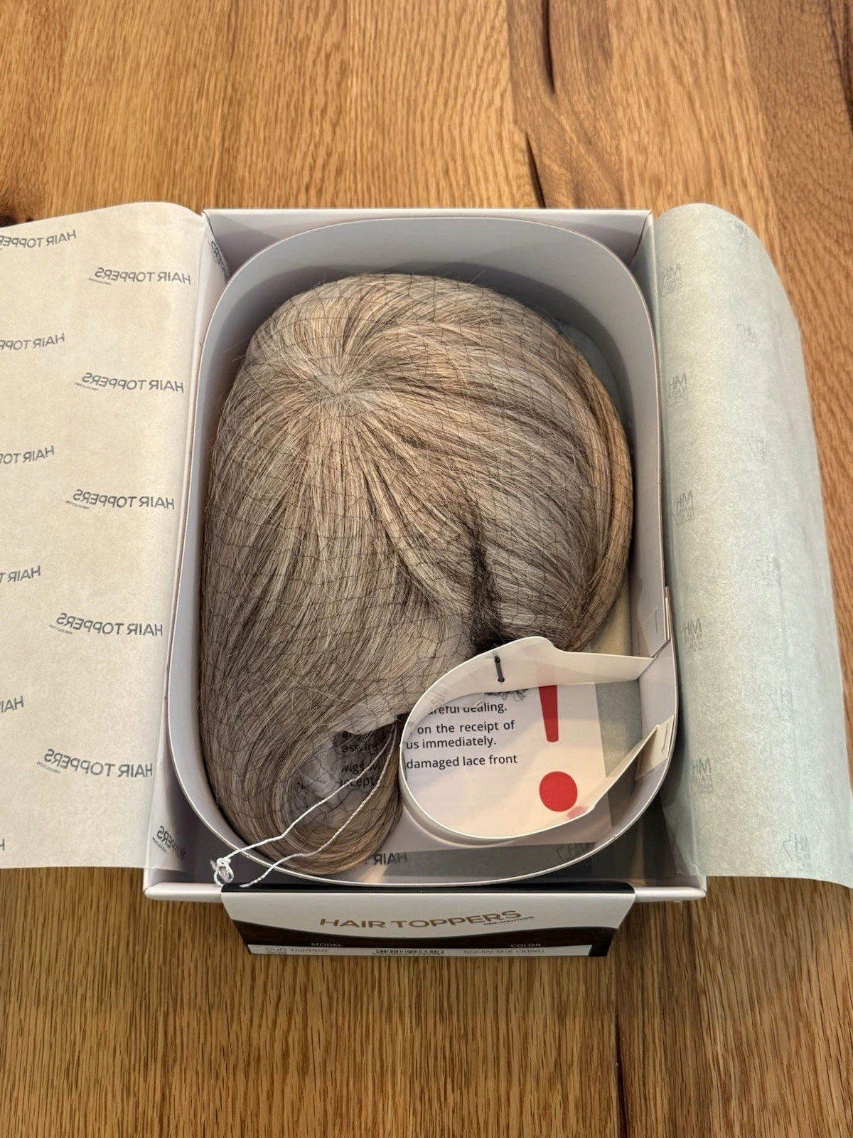 Gisela Mayer Hair Topper Duo Topper Bob Snow Mix 305K Mono - Brand New 3