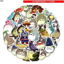 50Pcs Cute Anime Totoro Stickers - Waterproof for Laptops and Water Bottles