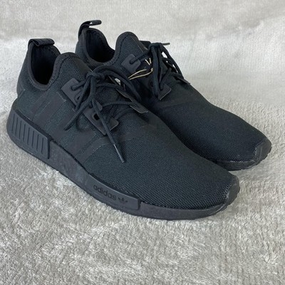 Adidas NMD_R1 Shoes Mens Size 12 Triple Black Mesh Boost Sneakers NEW