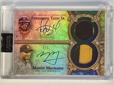2022 Topps Dynasty Dual Patch Auto Fernando Tatis Manny Machado #/5 Padres