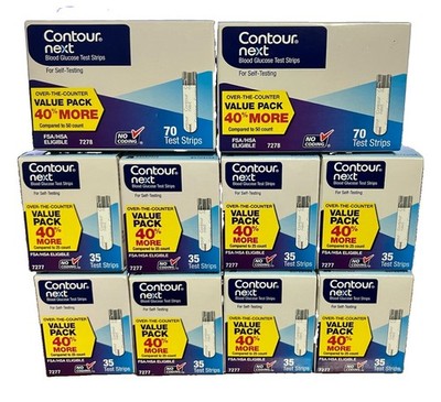 400 +20 Contour Next Test Strips~Exp~8/31/27~35's~70's~$135.88~FR SHIP