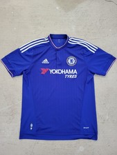 Adidas Chelsea Fc 2015 2016 Home Soccer Jersey Yokohama Tyres Men L See Pics