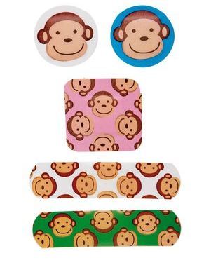24 Cute Band Aid Kid Plaster Lot in Tin Box Ouch! First Aid Adhesive Bandage Set - Picture 2 of 13